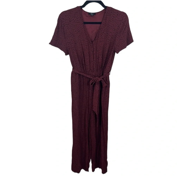 Rails Jet Printed Jumpsuit Rust Casual Women’s Small - Picture 2 of 12
